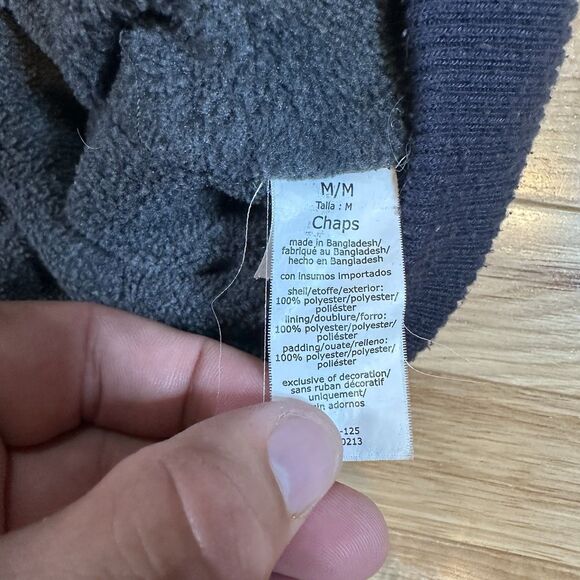 Chaps Premium Quality Puffer Vest Water Resistant Outdoor Mens Medium Blue - Picture 3 of 4